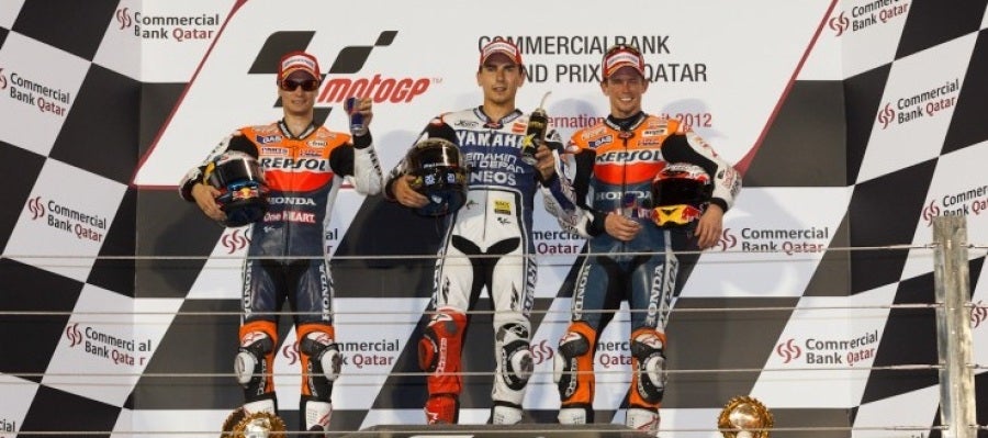 Podio GP de Qatar Podio GP de Qatar