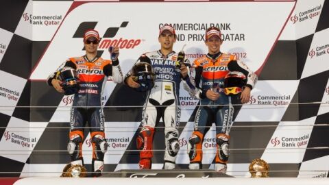 Podio GP de Qatar