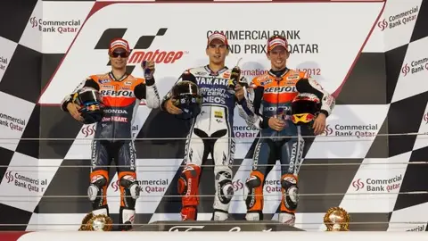 Podio GP de Qatar Podio GP de Qatar