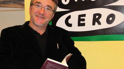 Javier Ruiz Taboada durante el videoencuentro