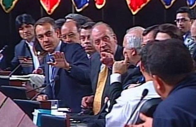 El Rey a Chávez: "¿Por qué no te callas?" El Rey a Chávez: "¿Por qué no te callas?"