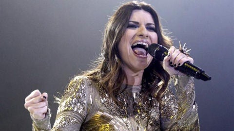 Laura Pausini, en su concierto en Madrid