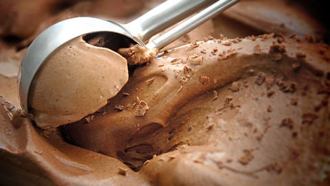 Helado de chocolate