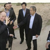 Sheldon Adelson, en los terrenos de Alcorcón