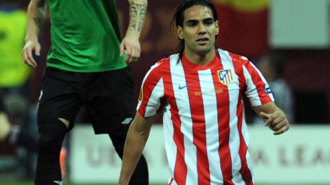  El jugador colombiano del Atl&eacute;tico de Madrid Falcao 