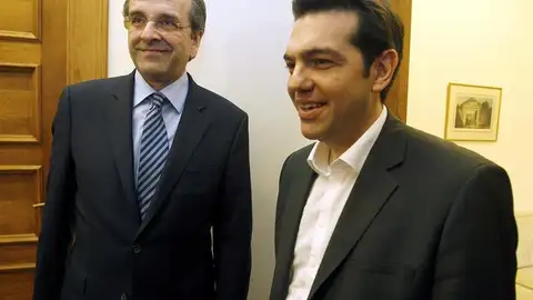 Tsipras y Samarás Tsipras y Samarás