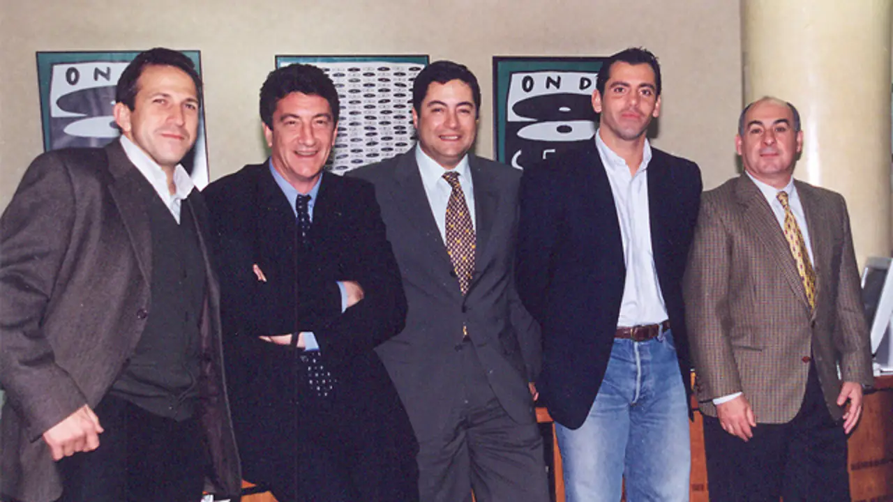 José Joaquín Brotons con Víctor, Javier Urruticoechea, Quique Sánchez Flores y Andújar Oliver. José Joaquín Brotons con Víctor, Javier Urruticoechea, Quique Sánchez Flores y Andújar Oliver.