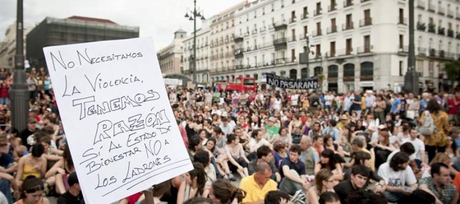 Los indignados vuelven a Sol Los indignados vuelven a Sol