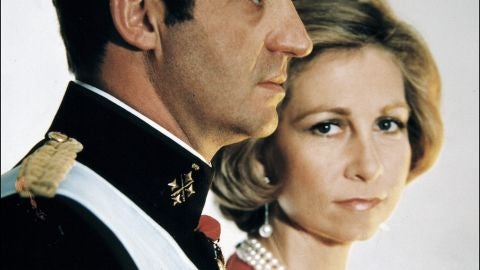 Los reyes de Espa&ntilde;a, don Juan Carlos y do&ntilde;a Sof&iacute;a