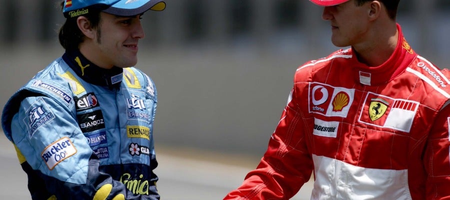 Fernando Alonso y Michael Schumacher Fernando Alonso y Michael Schumacher