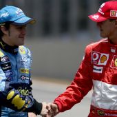 Fernando Alonso y Michael Schumacher 