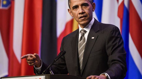 Barack Obama, durante la cumbre de la OTAN