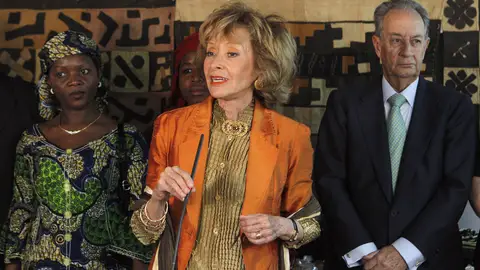 María Teresa Fernández de la Vega en la Fundación Mujeres por África María Teresa Fernández de la Vega en la Fundación Mujeres por África