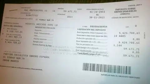 Fotocopia del IBI de Ferraz Fotocopia del IBI de Ferraz