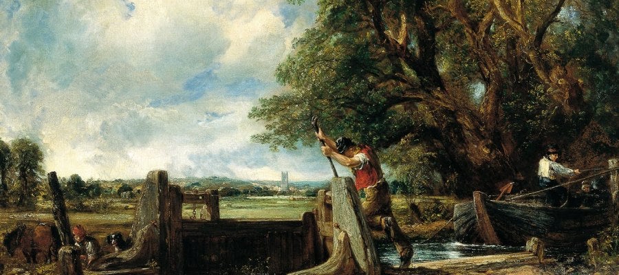 La Esclusa, obra de John Constable La Esclusa, obra de John Constable