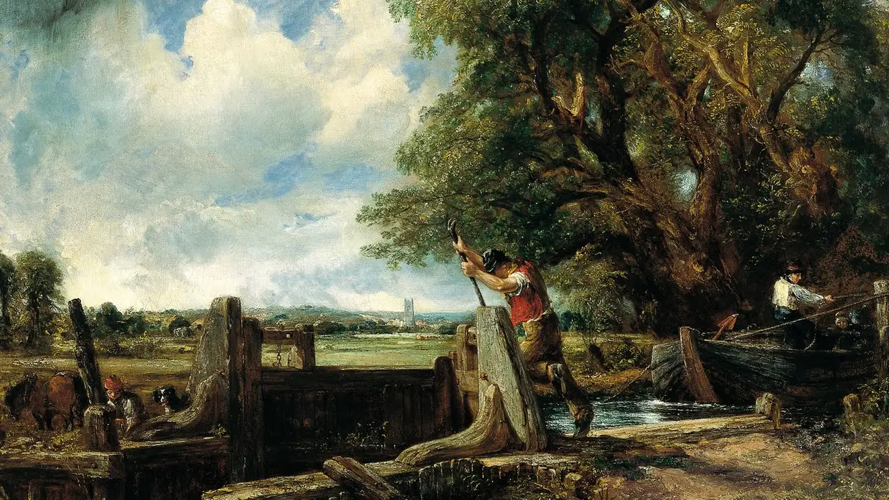 La Esclusa, obra de John Constable La Esclusa, obra de John Constable