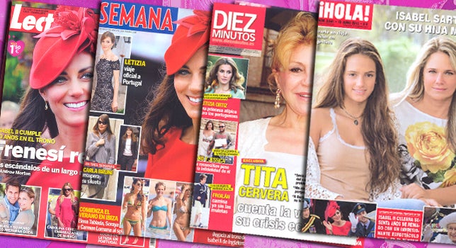 Portadas de las revistas del corazón: Biquini y playa Portadas de las revistas del corazón: Biquini y playa