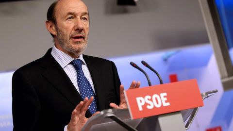Comparecencia de P&eacute;rez Rubalcaba