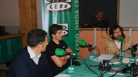 Miguel Indurain, Chechu rubiera y Paco Sarria Miguel Indurain, Chechu rubiera y Paco Sarria
