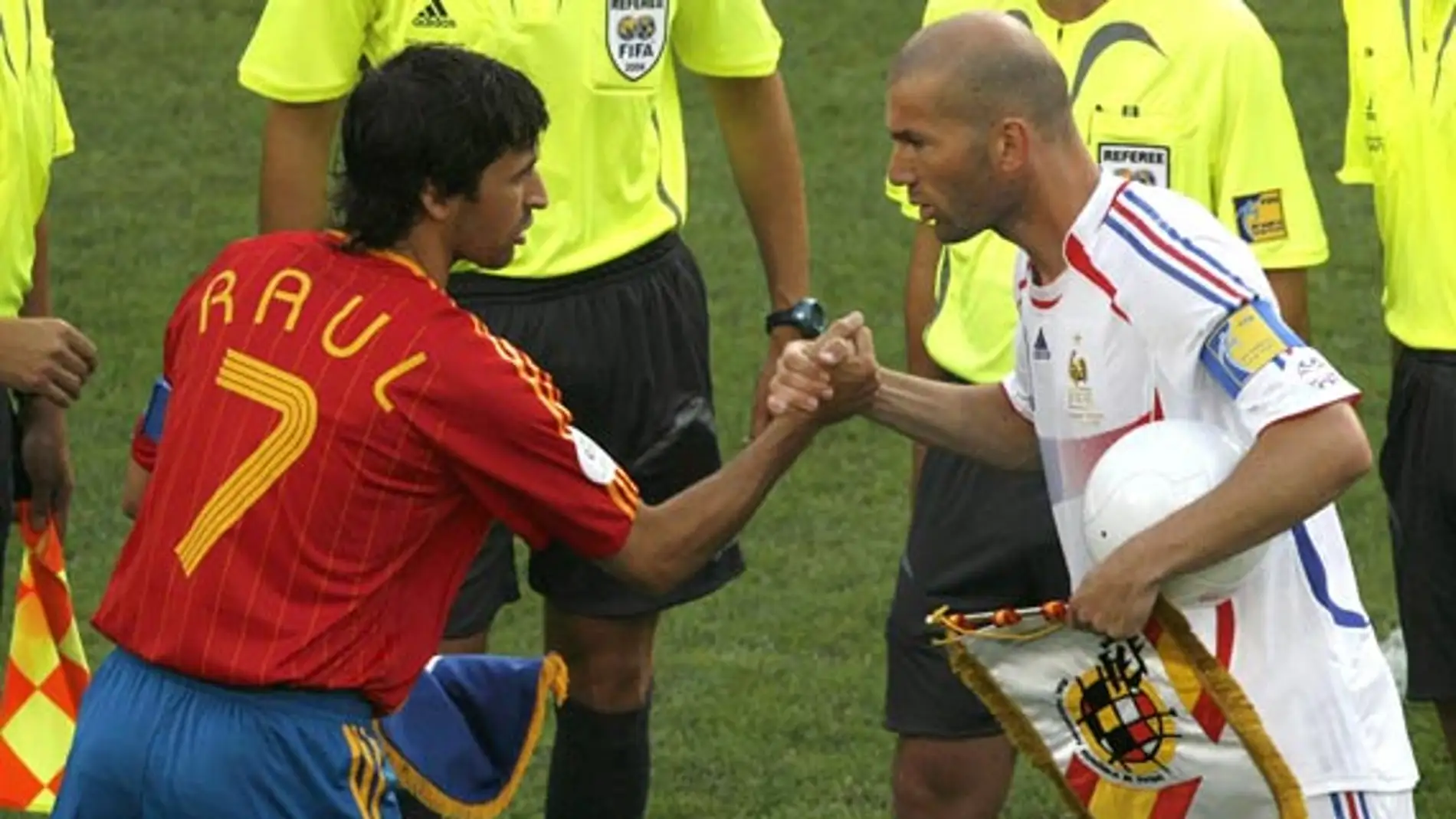 Raúl y Zidane en el Mundial 2006
