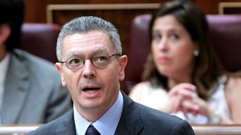 El ministro de Justicia, Alberto Ruiz-Gallard&oacute;n