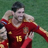 Sergio Ramos celebra su gol