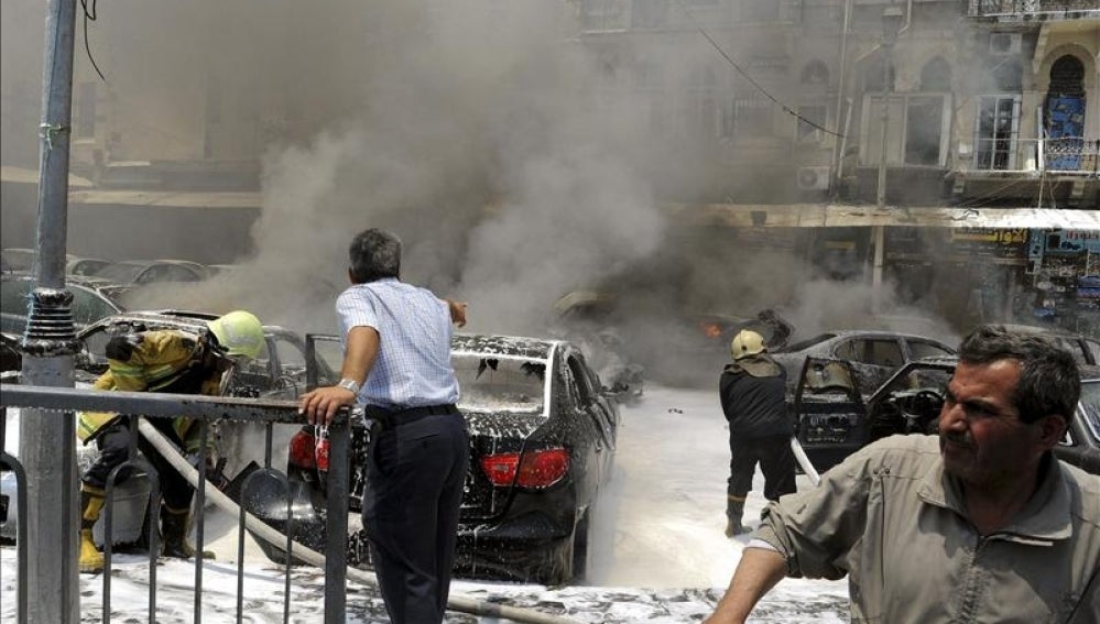 Al menos 59 muertos en la periferia de Damasco