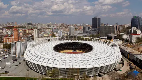 El estadio Olímpico de Kiev El estadio Olímpico de Kiev