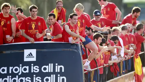 Ilusión entre los héroes de 'La Roja' Ilusión entre los héroes de 'La Roja'