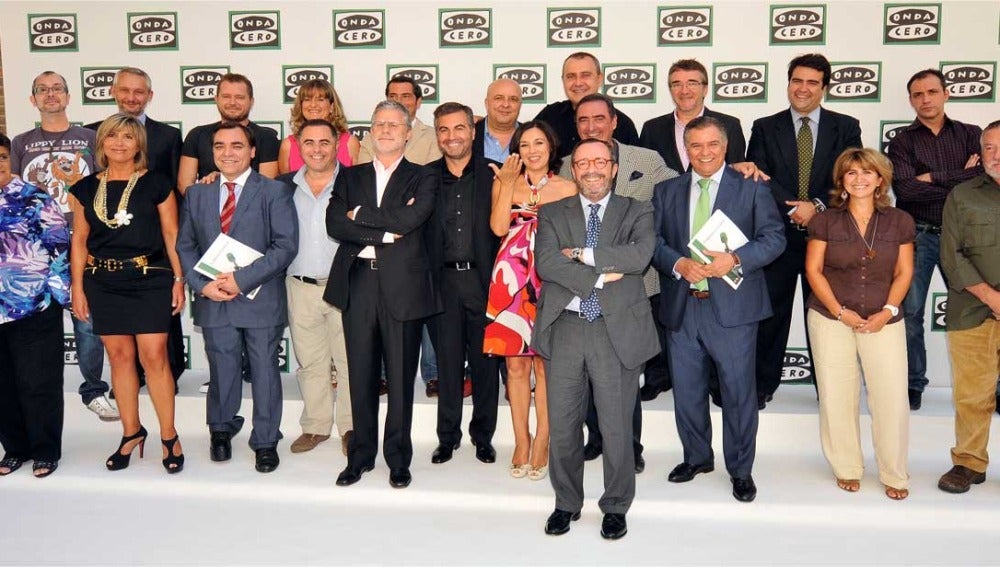 Los presentadores de Onda Cero en la presentación de la temporada 2011-2012 (EGM)