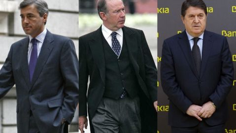 &Aacute;ngel Acebes, Rodrigo Rato y Jos&eacute; Luis Olivas