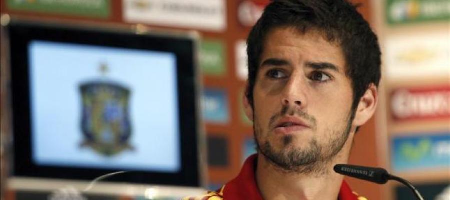 Isco en rueda de prensa con la selección Isco en rueda de prensa con la selección