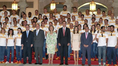 El Rey recibe a los ol&iacute;mpicos espa&ntilde;oles
