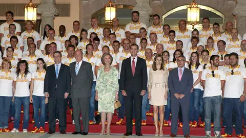 El Rey recibe a los olímpicos españoles El Rey recibe a los olímpicos españoles