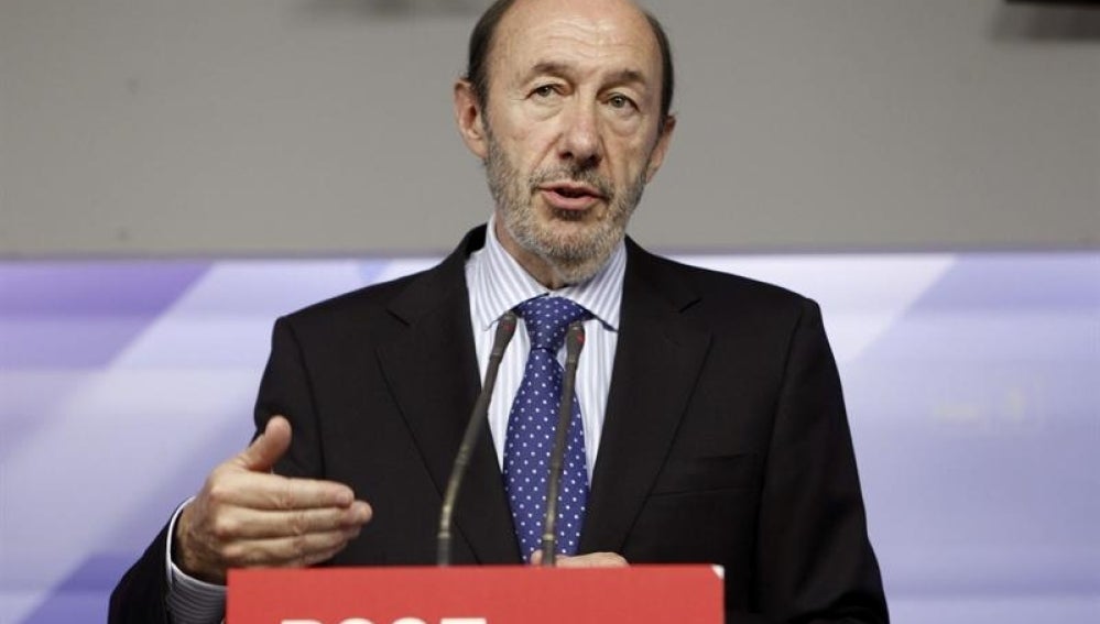 El líder del PSOE, Alfredo Pérez Rubalcaba