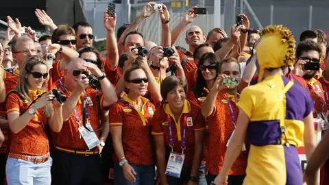 Los deportistas españoles no se han perdido detalle del espectáculo Los deportistas españoles no se han perdido detalle del espectáculo