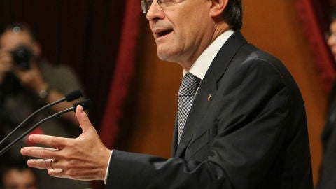 Artur Mas en el Parlamento catal&aacute;n