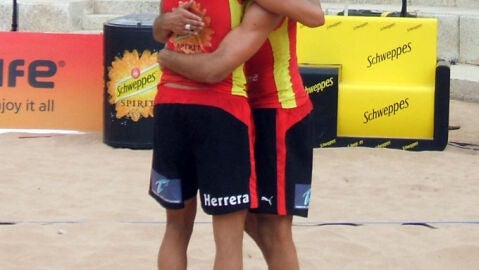 Herrera y Gavira, pareja de voley playa en Londres