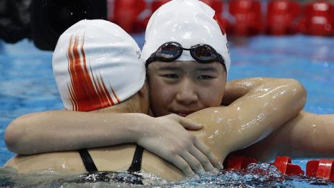 Ye Shiwen tras ganar el oro