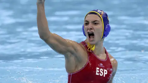 Roser Tarrago celebra la consecución de un gol ante Hungria Roser Tarrago celebra la consecución de un gol ante Hungria