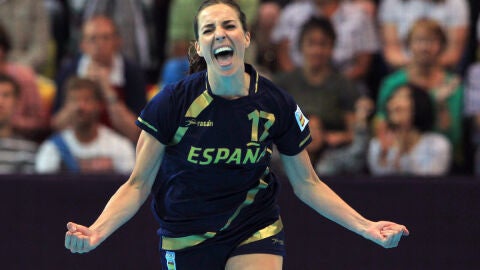 Elizabeth Pinedo celebra un gol ante Croacia