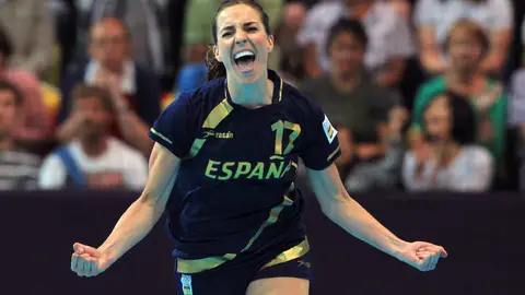 Elizabeth Pinedo celebra un gol ante Croacia Elizabeth Pinedo celebra un gol ante Croacia