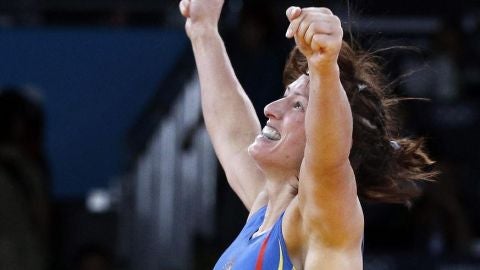 Maider Unda celebra su bronce en los Juegos de Londres