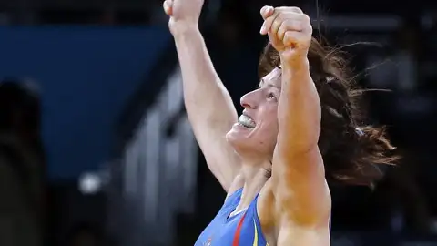 Maider Unda celebra su bronce en los Juegos de Londres Maider Unda celebra su bronce en los Juegos de Londres