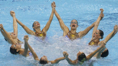 El equipo espa&ntilde;ol de nataci&oacute;n sincronizada