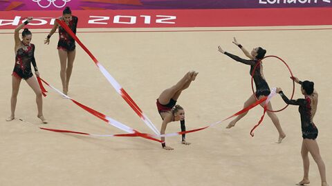 Las chicas de gimnasia r&iacute;tmica