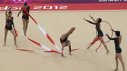 Las chicas de gimnasia rítmica Las chicas de gimnasia rítmica