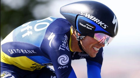Contador, en el Eneko Tour