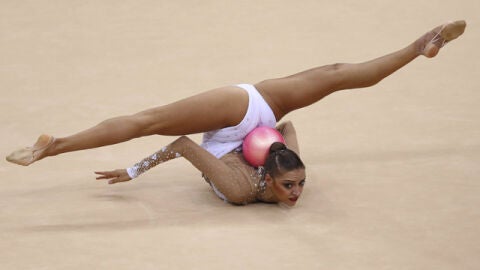 La rusa Kanaeva, en una prueba de r&iacute;tmica