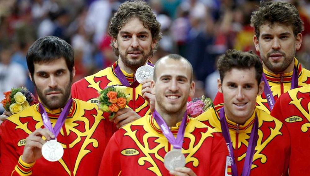 España plata en el baloncesto de los JJOO